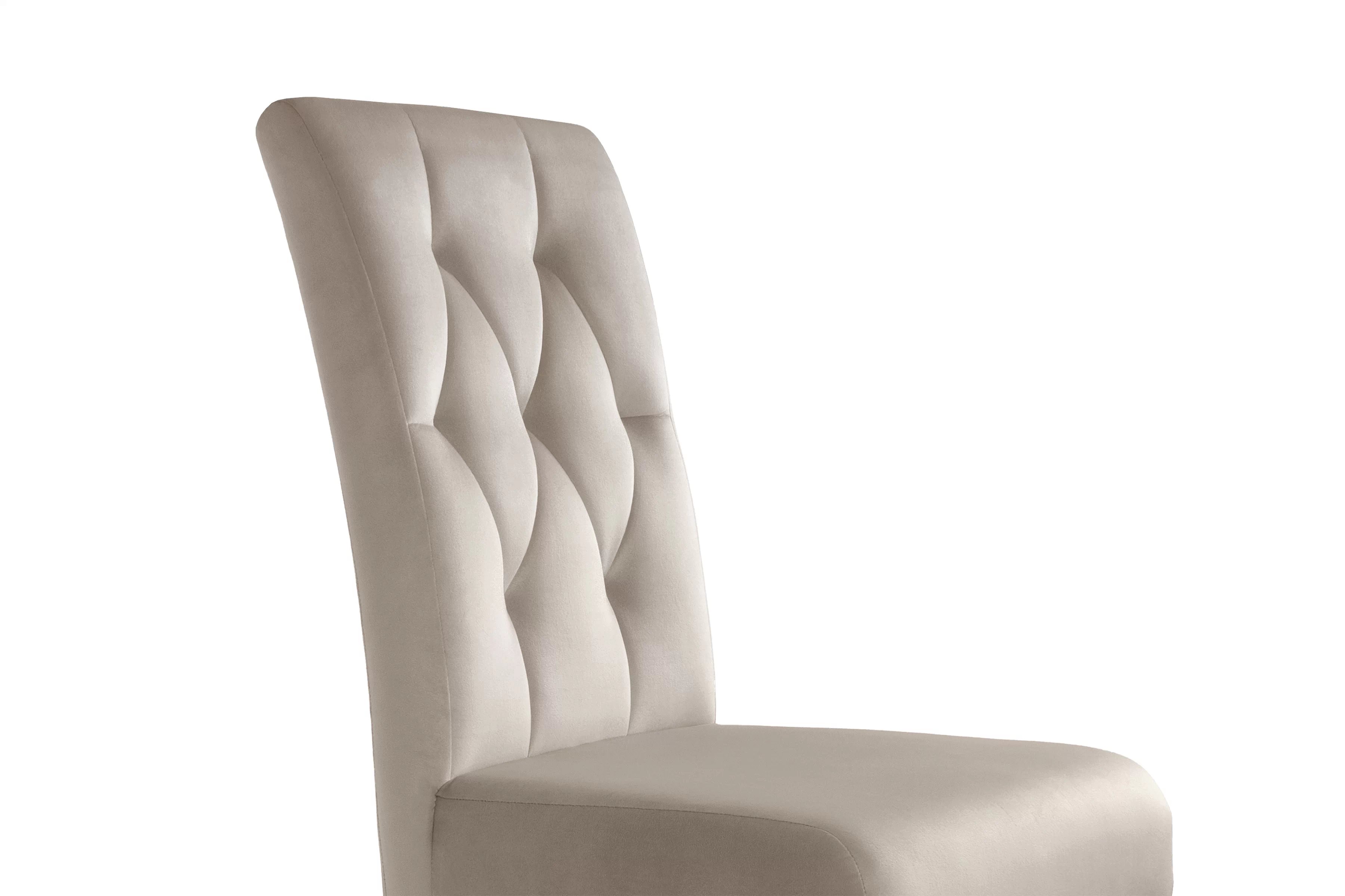 Čalouněná židle Castello 5 - béžová Salvador 2 / bukové nohy židle čalouněné Castello 5 z drewnianymi nogami - béžová Salvador 02 / Nohy buk