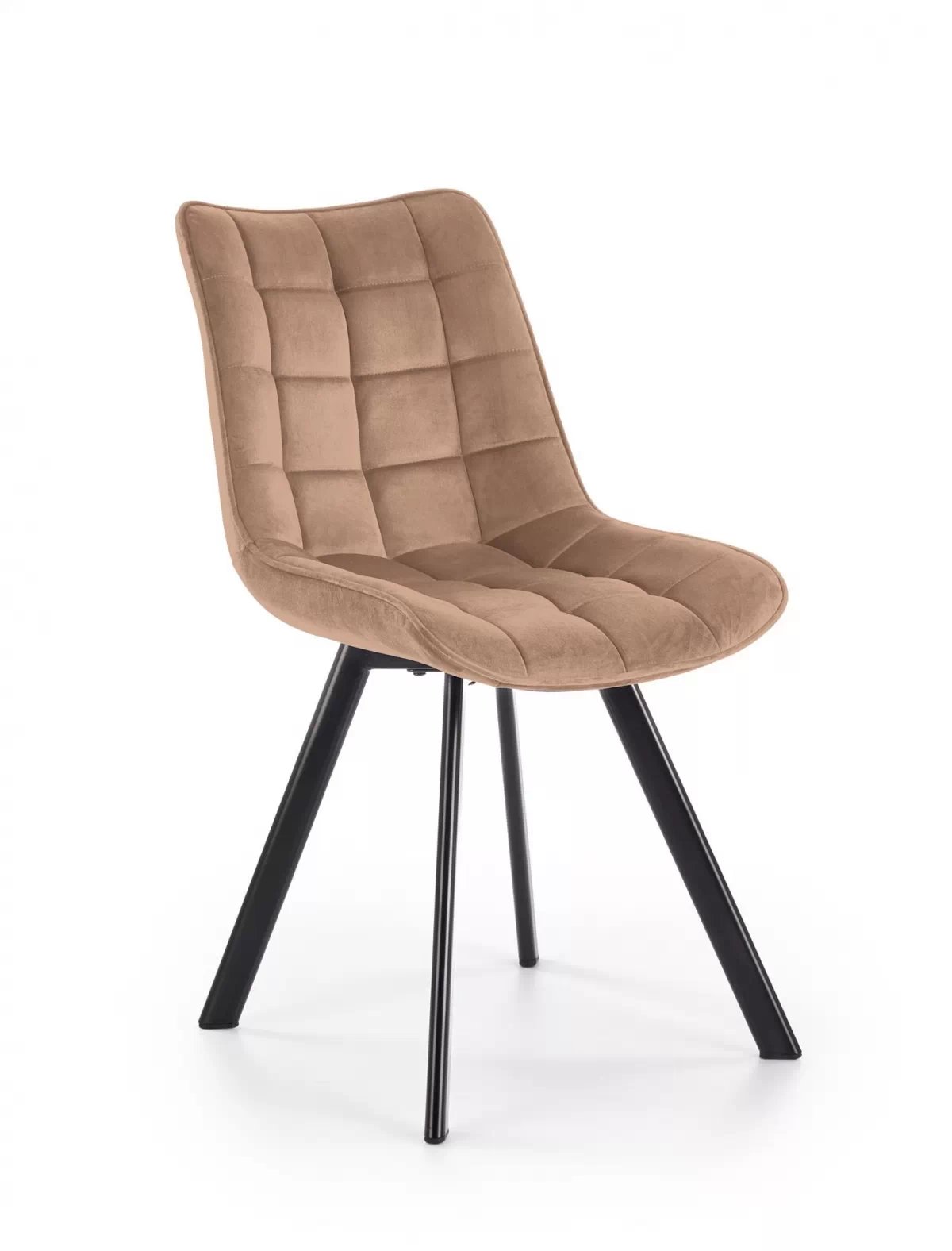 Čalouněná jídelní židle Clemio - béžová Bluvel 28 / černé nožky židle čalouněné Clemio - béžová welwet Bluvel 28 / černé nožičky