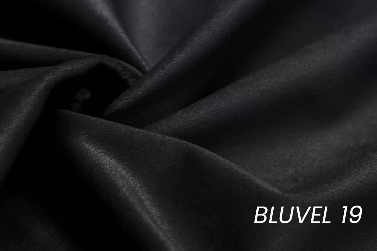 Čalouněná jídelní židle Clemio - černý samet Bluvel 19 / černé nohy židle čalouněné Clemio - černá welwet Bluvel 19 / černé nožičky