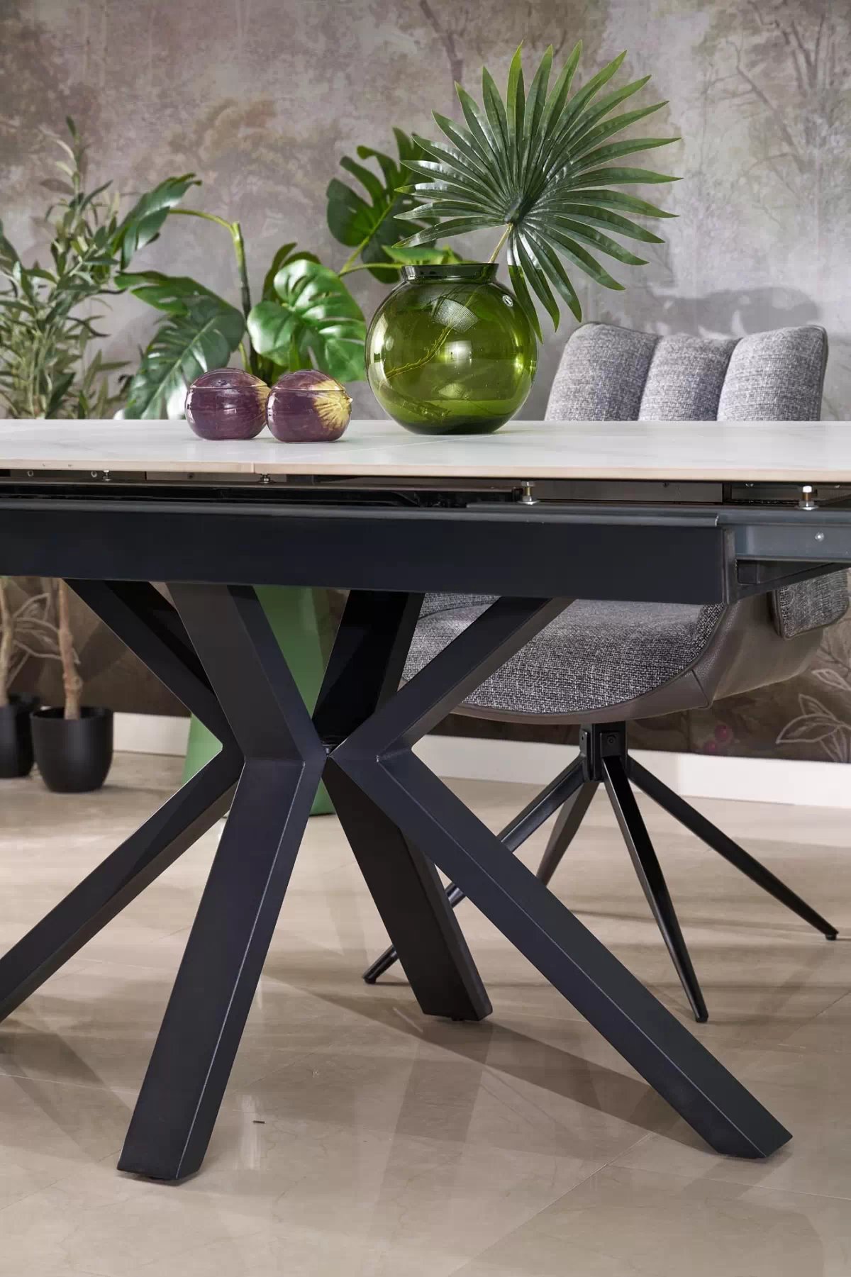 Otočená čalúnená stolička Denaro - popolavá látka Stolička čalúnená Denaro otočna - Popolový