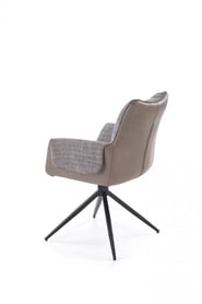Otočená čalúnená stolička Denaro - popolavá látka Stolička čalúnená Denaro otočna - Popolový