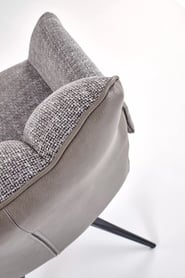 Otočená čalúnená stolička Denaro - popolavá látka Stolička čalúnená Denaro otočna - Popolový