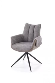 Otočená čalúnená stolička Denaro - popolavá látka Stolička čalúnená Denaro otočna - Popolový