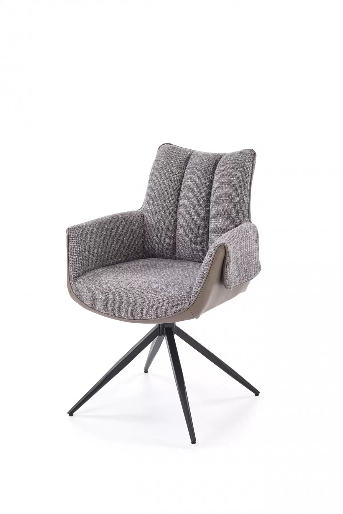 Otočená čalúnená stolička Denaro - popolavá látka Stolička čalúnená Denaro otočna - Popolový