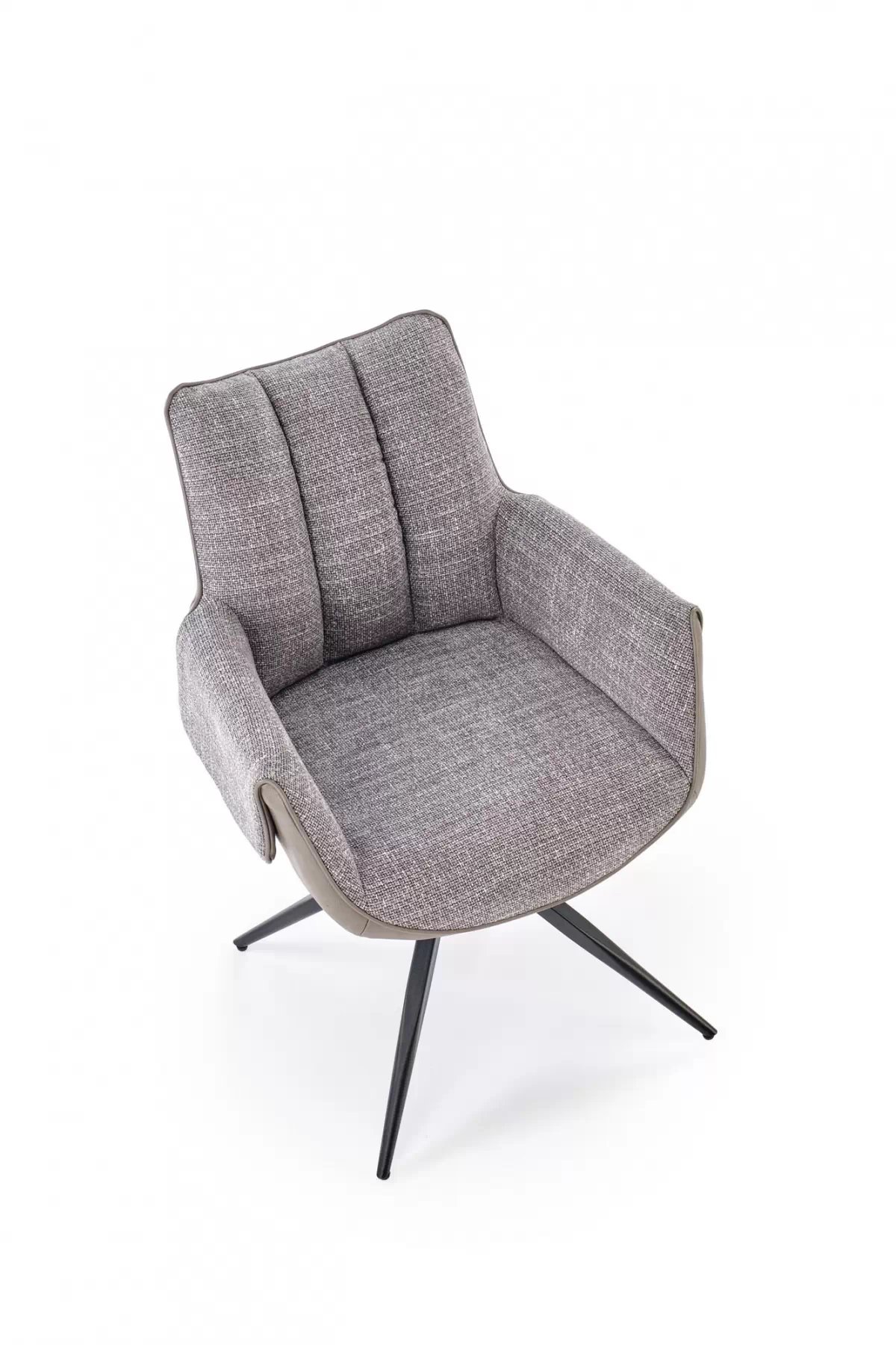 Otočená čalúnená stolička Denaro - popolavá látka Stolička čalúnená Denaro otočna - Popolový