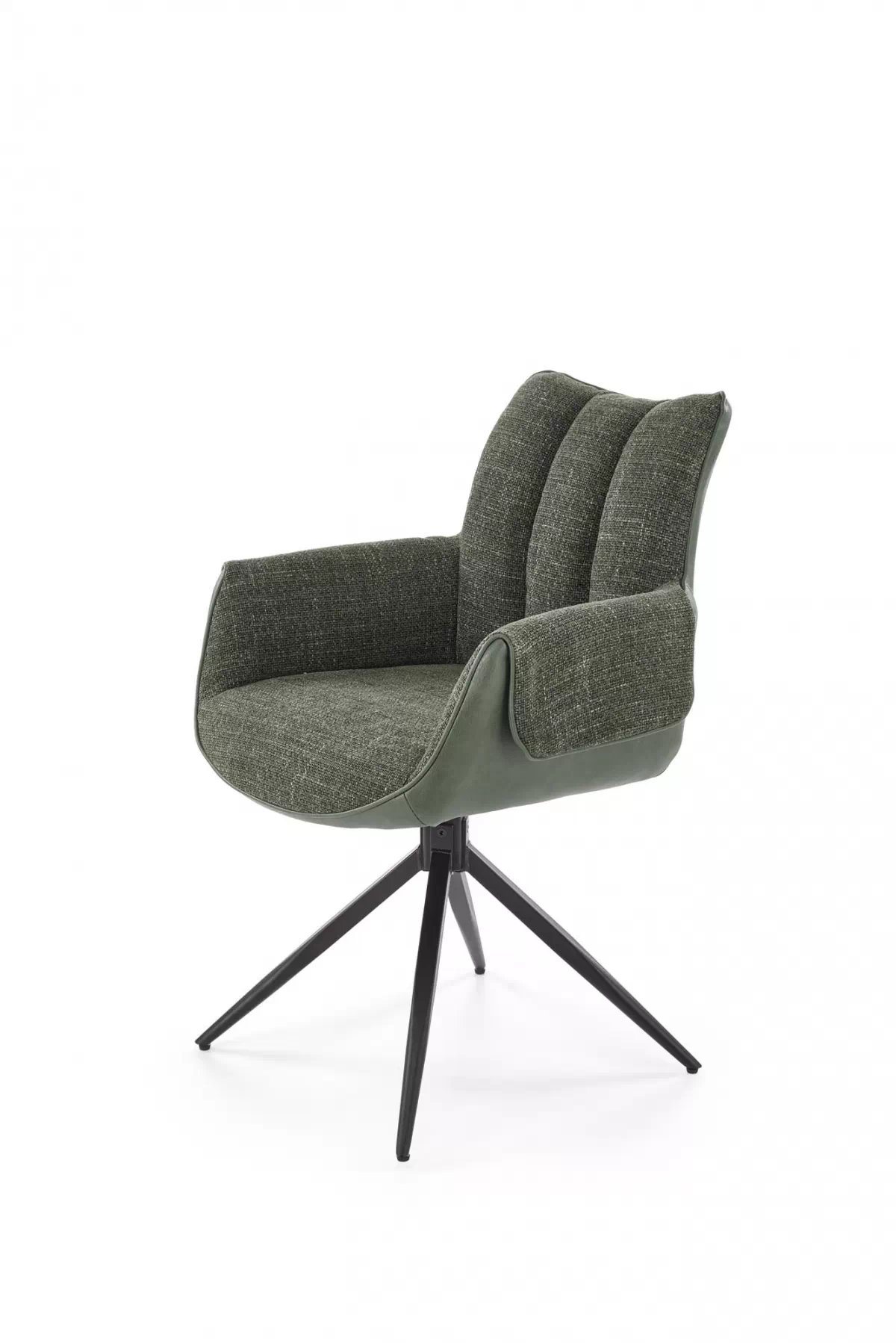 Otočné čalouněné křeslo Denaro - zelená židle čalouněné Denaro obrotowe - zelená