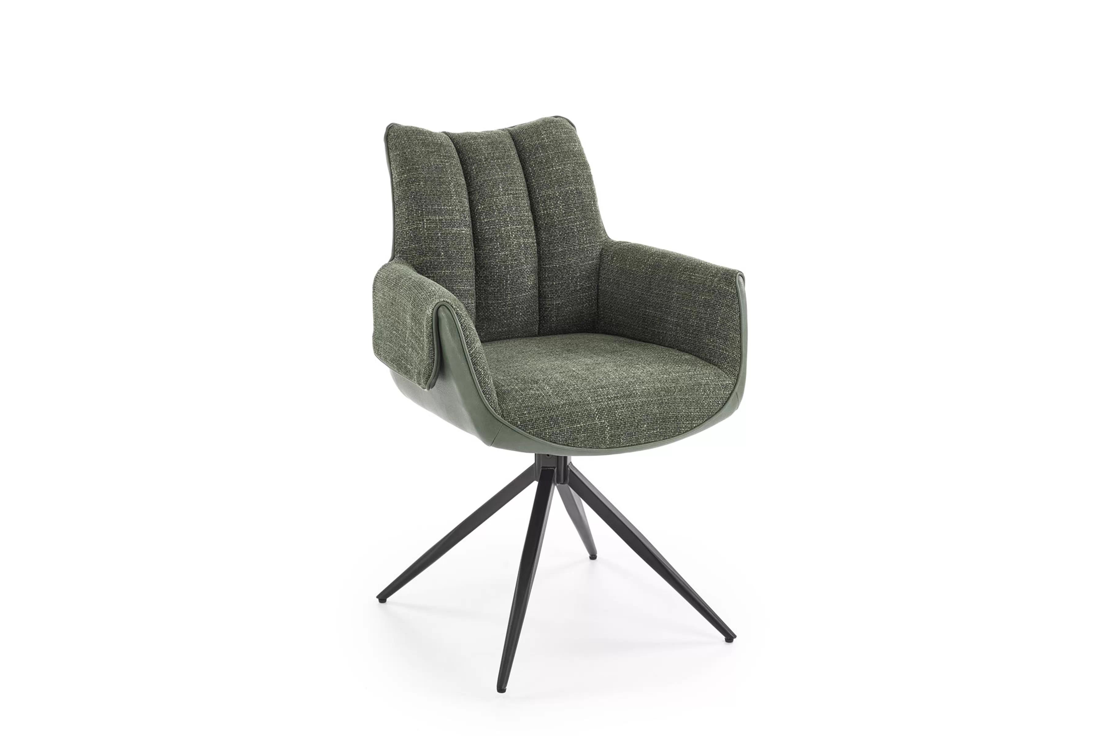 Otočné čalouněné křeslo Denaro - zelená židle čalouněné Denaro obrotowe - zelená