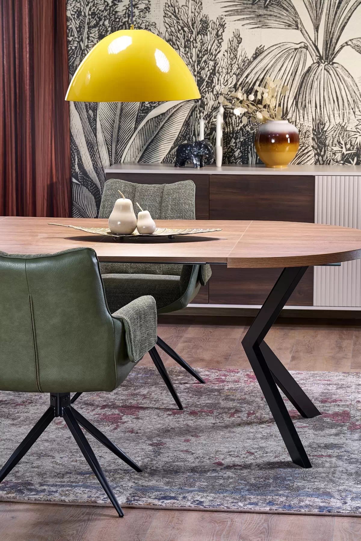 Otočné čalouněné křeslo Denaro - zelená židle čalouněné Denaro obrotowe - zelená