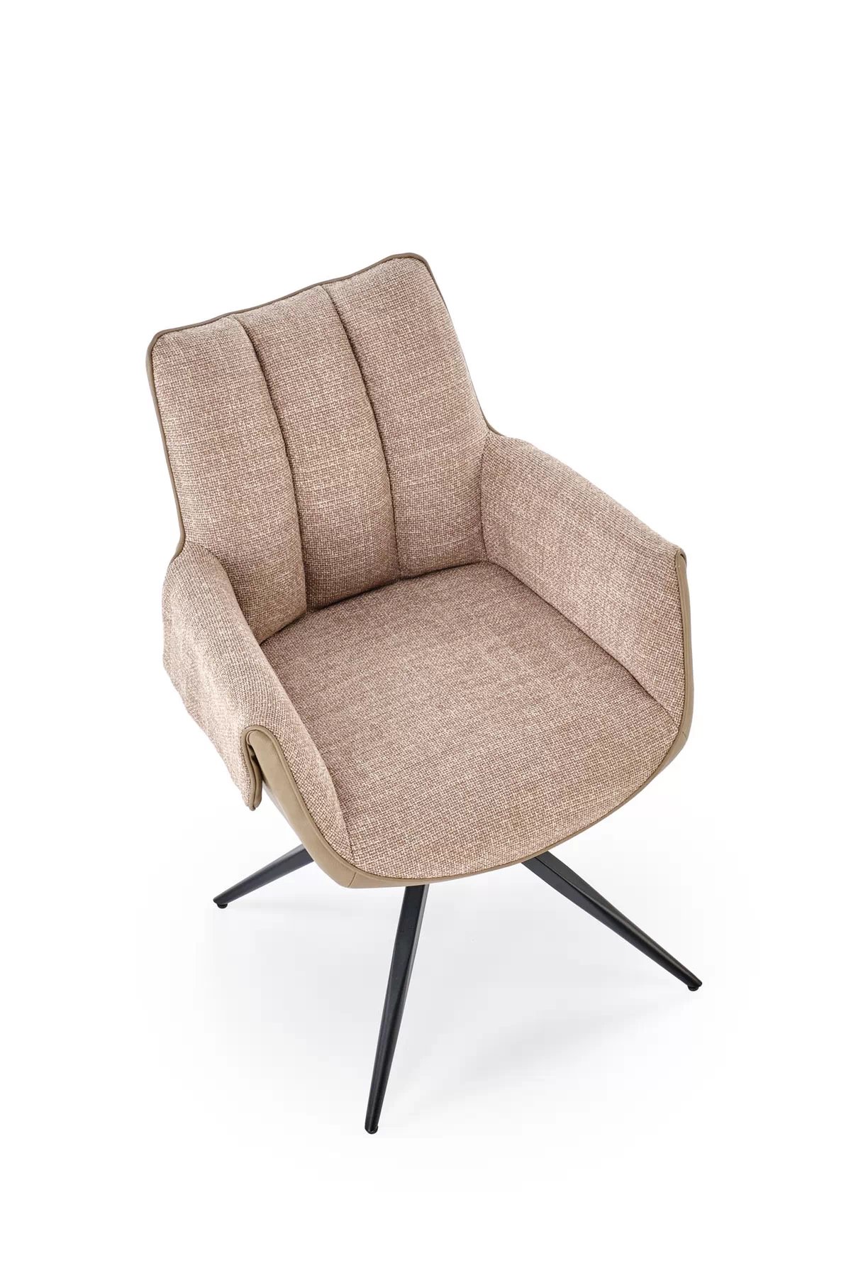 Otočená čalúnená stolička Denaro - hnedá Stolička čalúnená denaro otočna - Hnedý