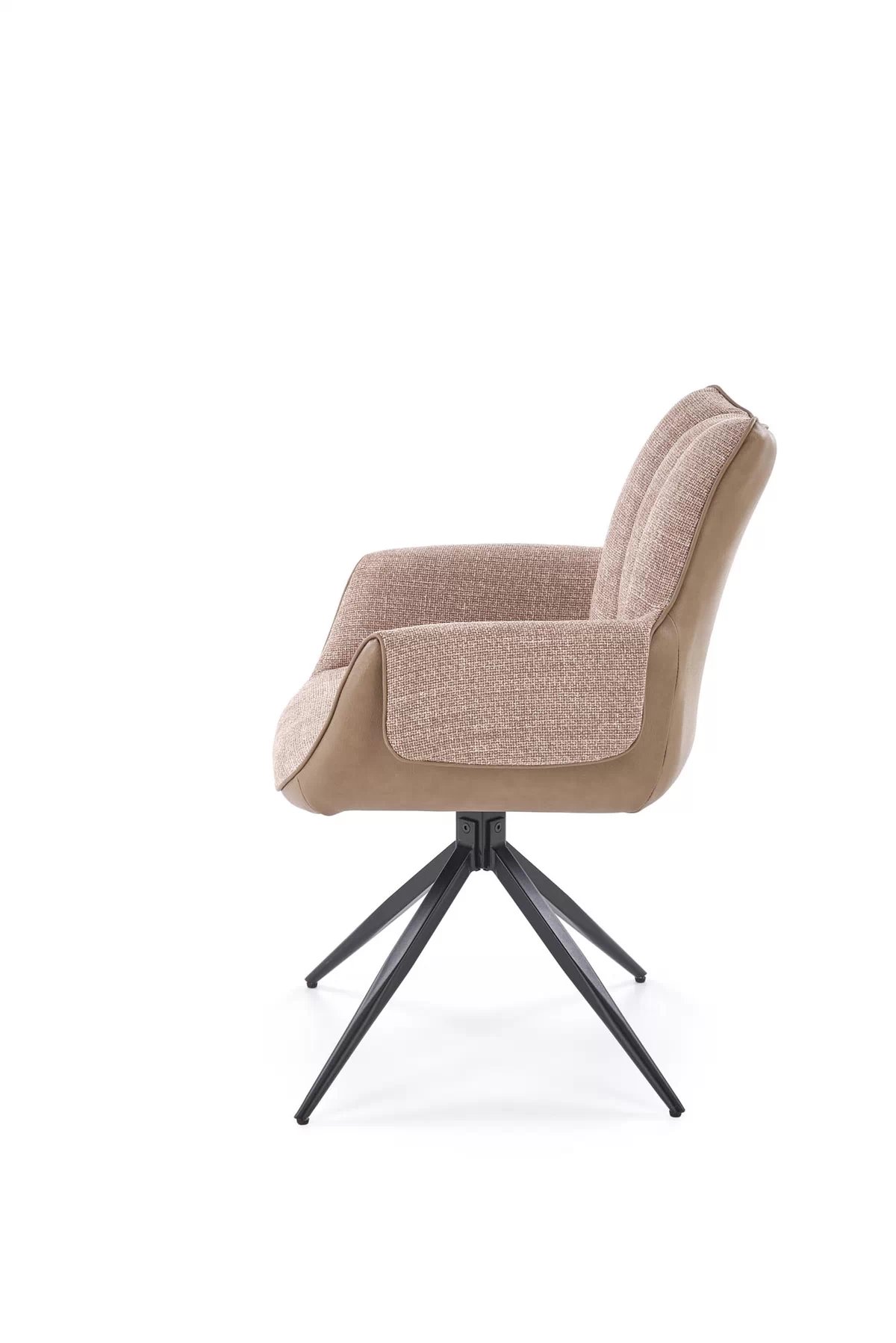 Otočená čalúnená stolička Denaro - hnedá Stolička čalúnená denaro otočna - Hnedý