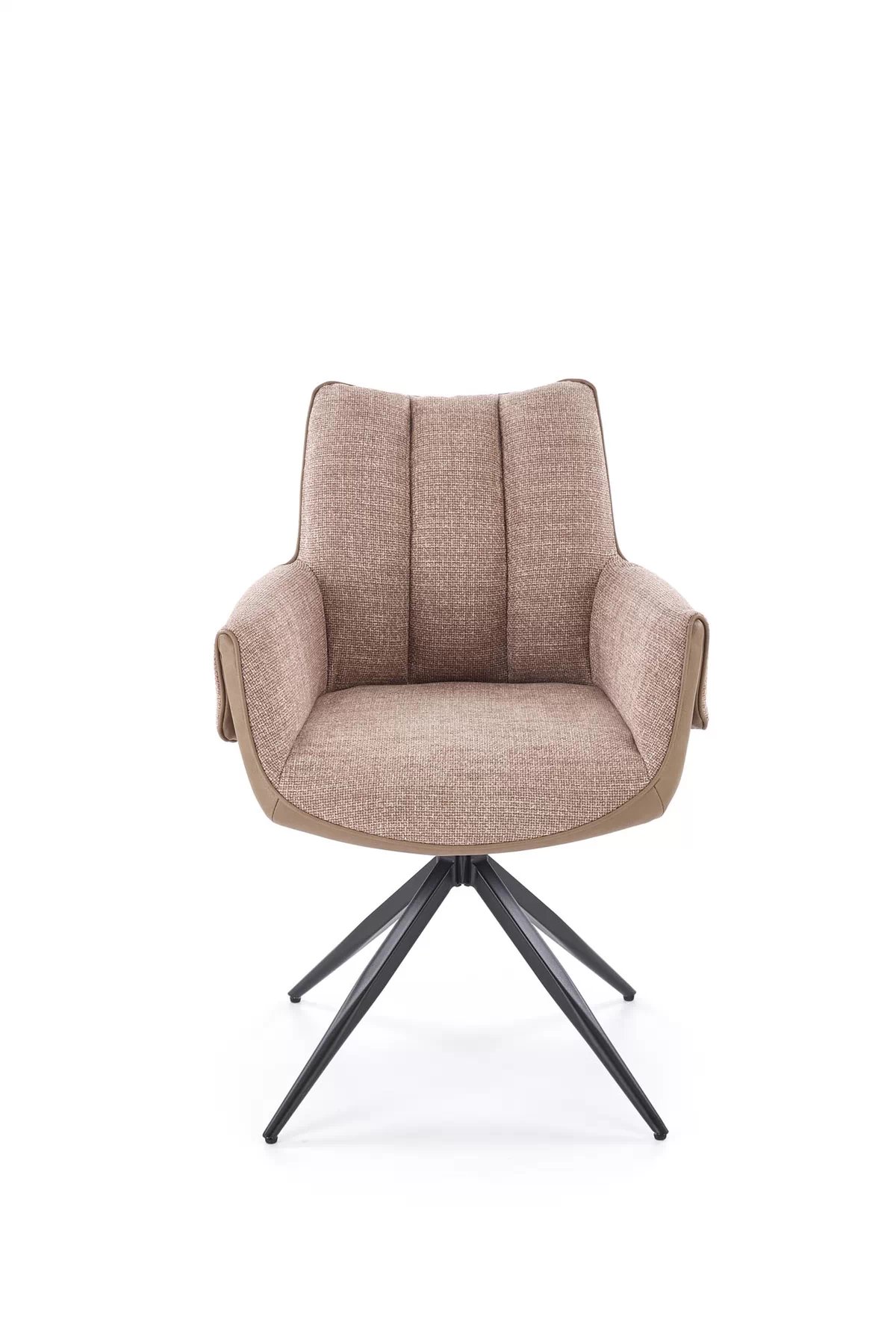 Otočená čalúnená stolička Denaro - hnedá Stolička čalúnená denaro otočna - Hnedý