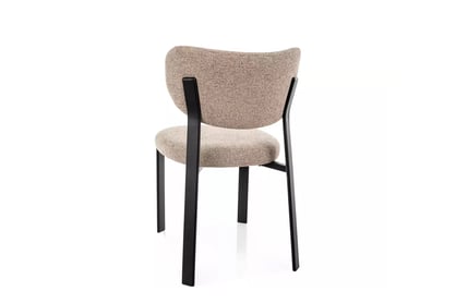 Čalúnená stolička Dorexa - béžová / čierny mat Stolička čalúnená Dorexa - Béžová / Čierny mat