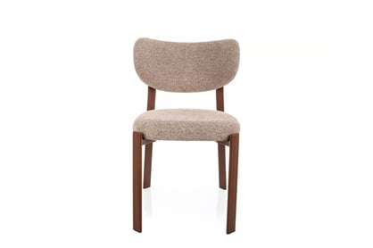 Čalúnená stolička Dorexa - béžová / orech Stolička čalúnená Dorexa - Béžová / Orech