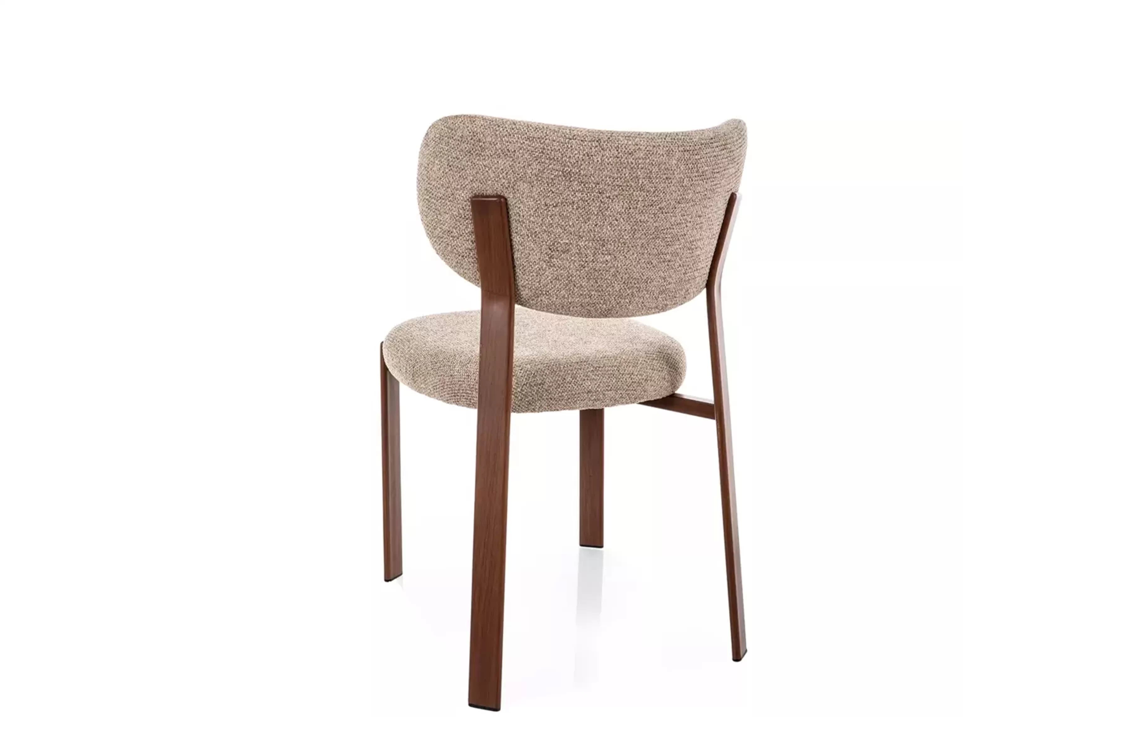 Čalúnená stolička Dorexa - béžová / orech Stolička čalúnená Dorexa - Béžová / Orech