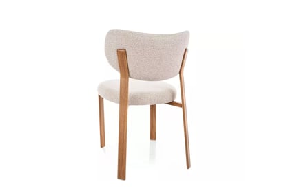 Čalúnená stolička Dorexa - svetlá béžová / prírodný dub Stolička čalúnená Dorexa - svetlý Béžová / Dub prírodné