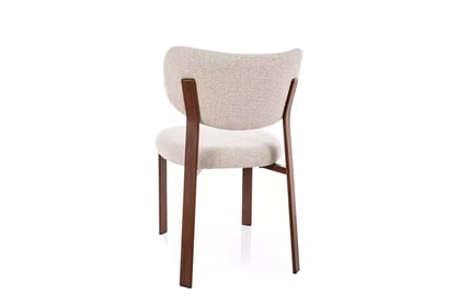 Čalúnená stolička Dorexa - svetlá béžová / orech Stolička čalúnená Dorexa - svetlý Béžová / Orech