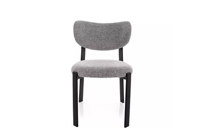 Čalúnená stolička Dorexa - sivá / čierny mat Stolička čalúnená Dorexa - šedý / Čierny mat