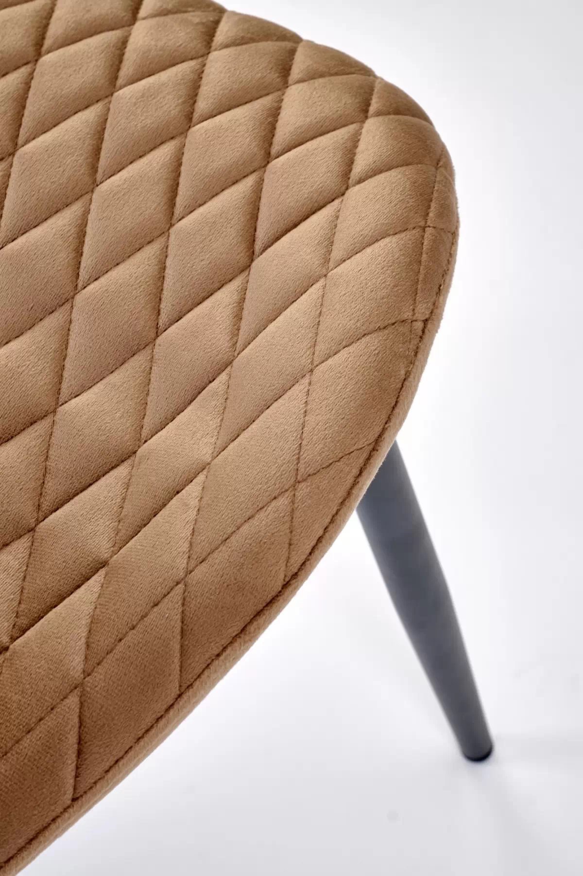 Čalouněná židle Ferina - béžový samet / černé nožky židle čalouněné Ferina - béžová welwet / Nohy černá