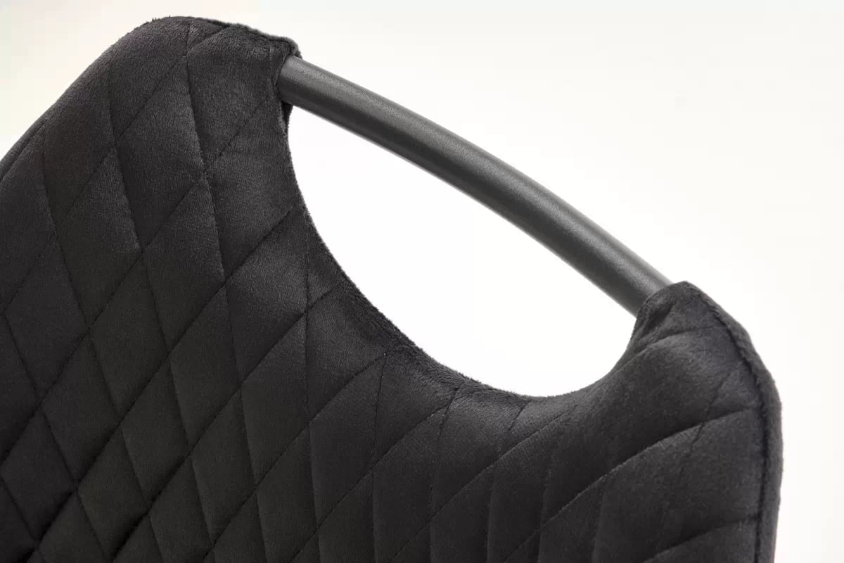 Čalouněná židle Ferina - černý samet / černé nožky židle čalouněné Ferina - černá welwet / Nohy černá