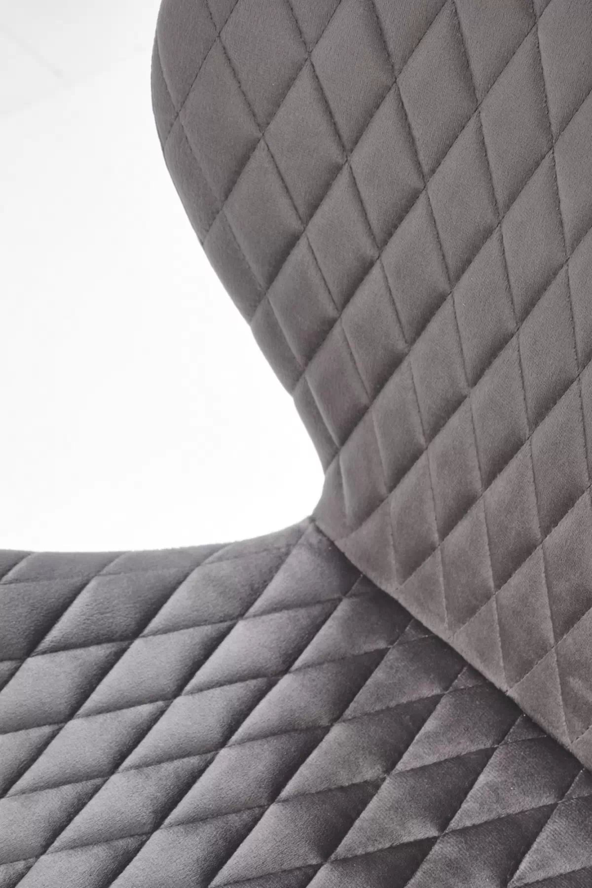 Čalouněná židle Ferina - šedý samet / černé nožky židle čalouněné Ferina - popelavá welwet / Nohy černá