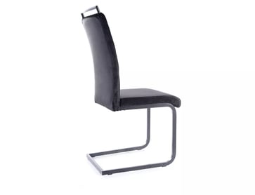 Kreslo H441 VELVET Čierny rám/Čierny TAP. 117 Stolička čalúnená h441 velvet - Čierny velvet