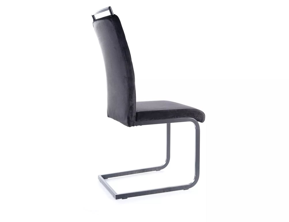 Kreslo H441 VELVET Čierny rám/Čierny TAP. 117 Stolička čalúnená h441 velvet - Čierny velvet