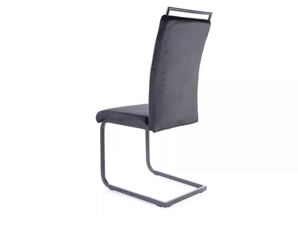 Kreslo H441 VELVET Čierny rám/Čierny TAP. 117 Stolička čalúnená h441 velvet - Čierny velvet