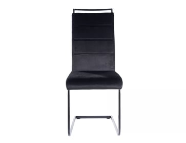 Kreslo H441 VELVET Čierny rám/Čierny TAP. 117 Stolička čalúnená h441 velvet - Čierny velvet