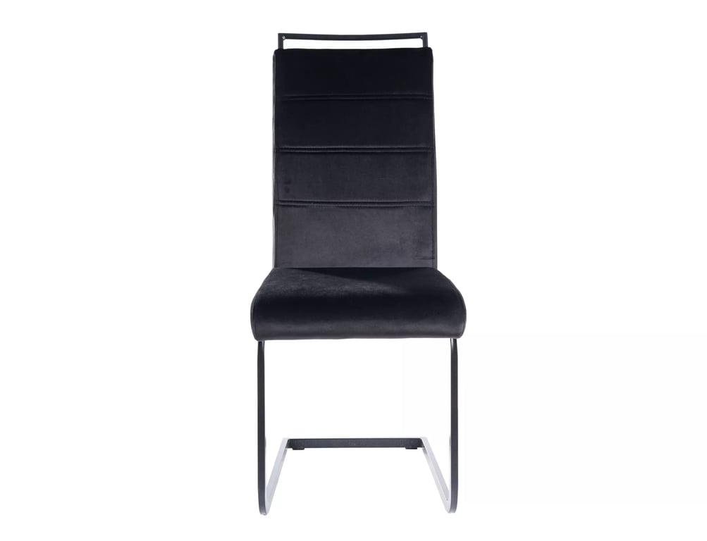Kreslo H441 VELVET Čierny rám/Čierny TAP. 117 Stolička čalúnená h441 velvet - Čierny velvet