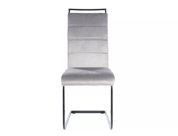 Jedálenská stolička H441 Velvet - šedý / čierny Nohy Stolička čalúnená h441 velvet - šedý / čierny nožičky