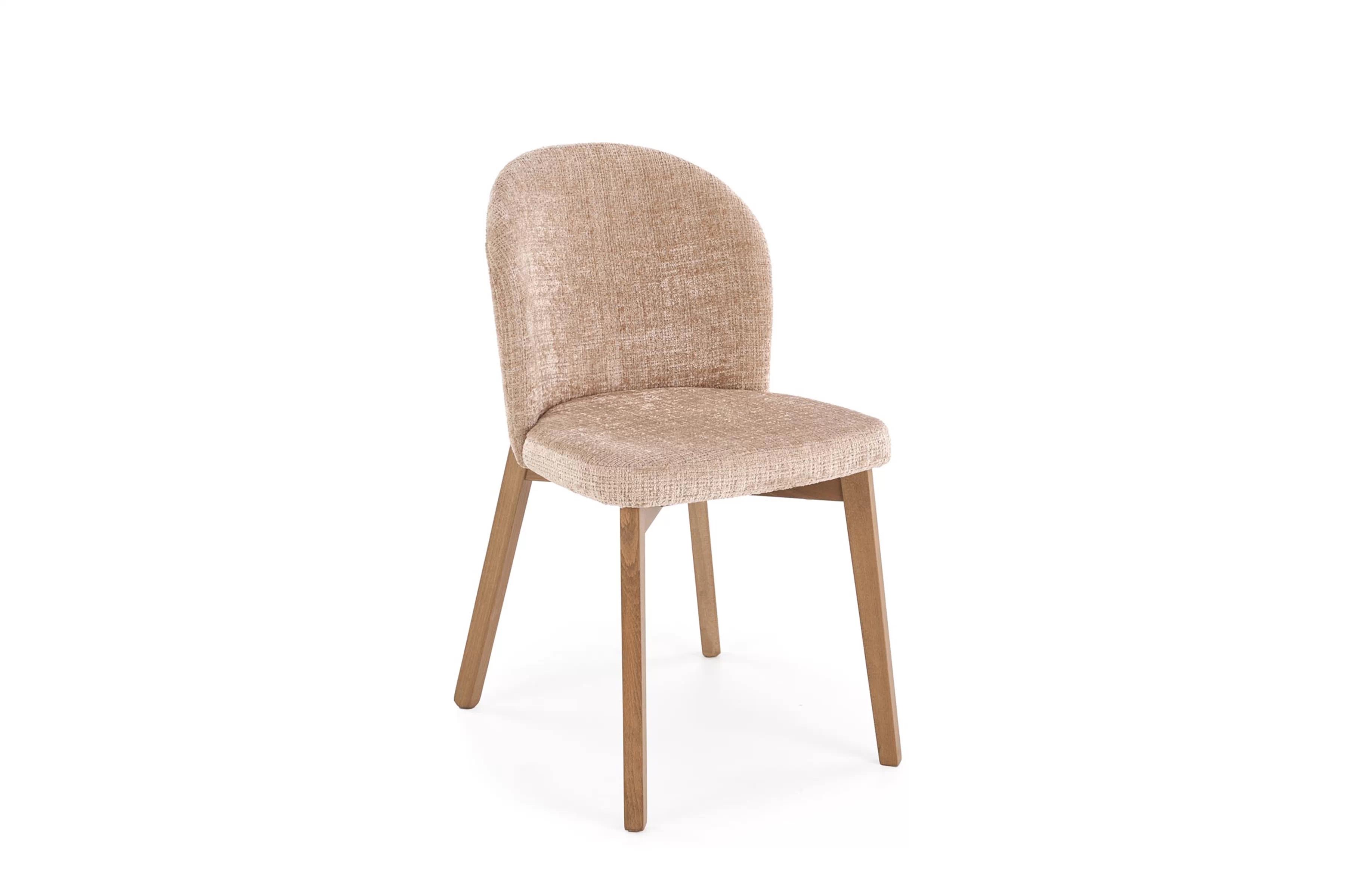 Čalúnená stolička Isario - béžová látka Cremona 14 / svetlý orech Stolička čalúnená Isario - béžový Cremona 14 / svetlý Orech