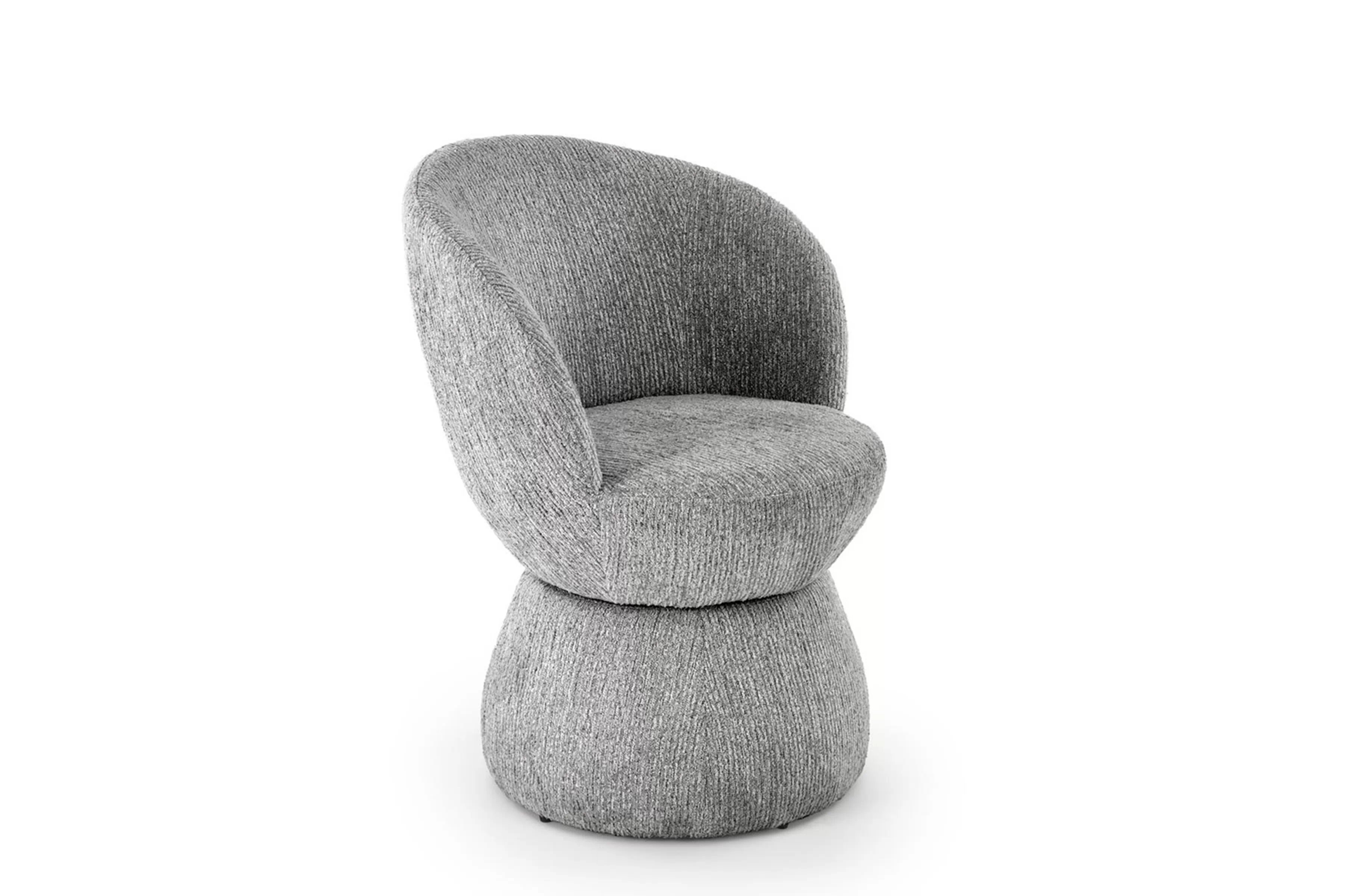 Otočné čalouněné křeslo Iverto - šedá židle čalouněné Iverto obrotowe - šedá