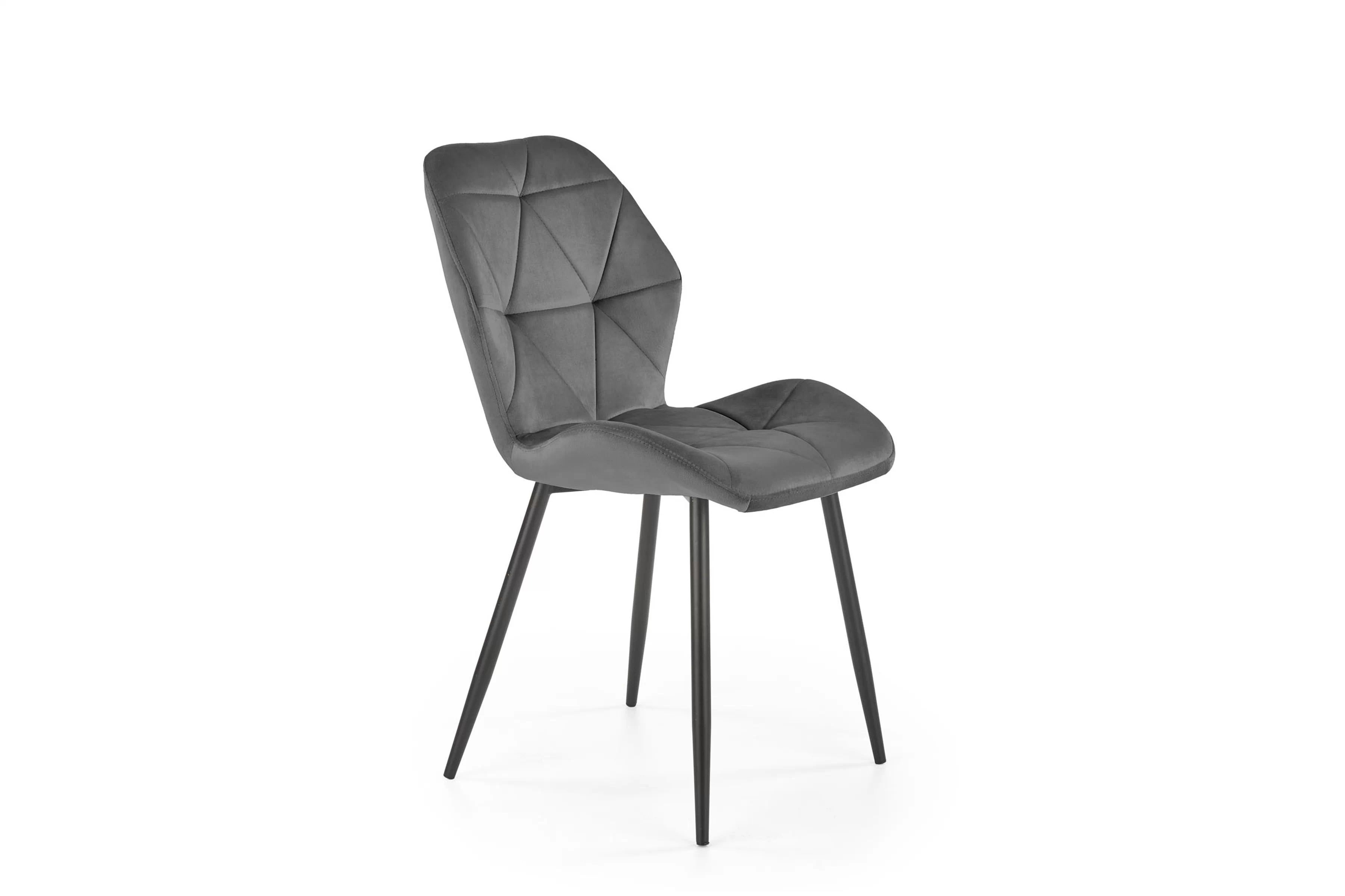 Čalouněná židle Jasminio - šedý samet Bluvel 14 židle čalouněné Jasminio - popelavá welwet Bluvel 14