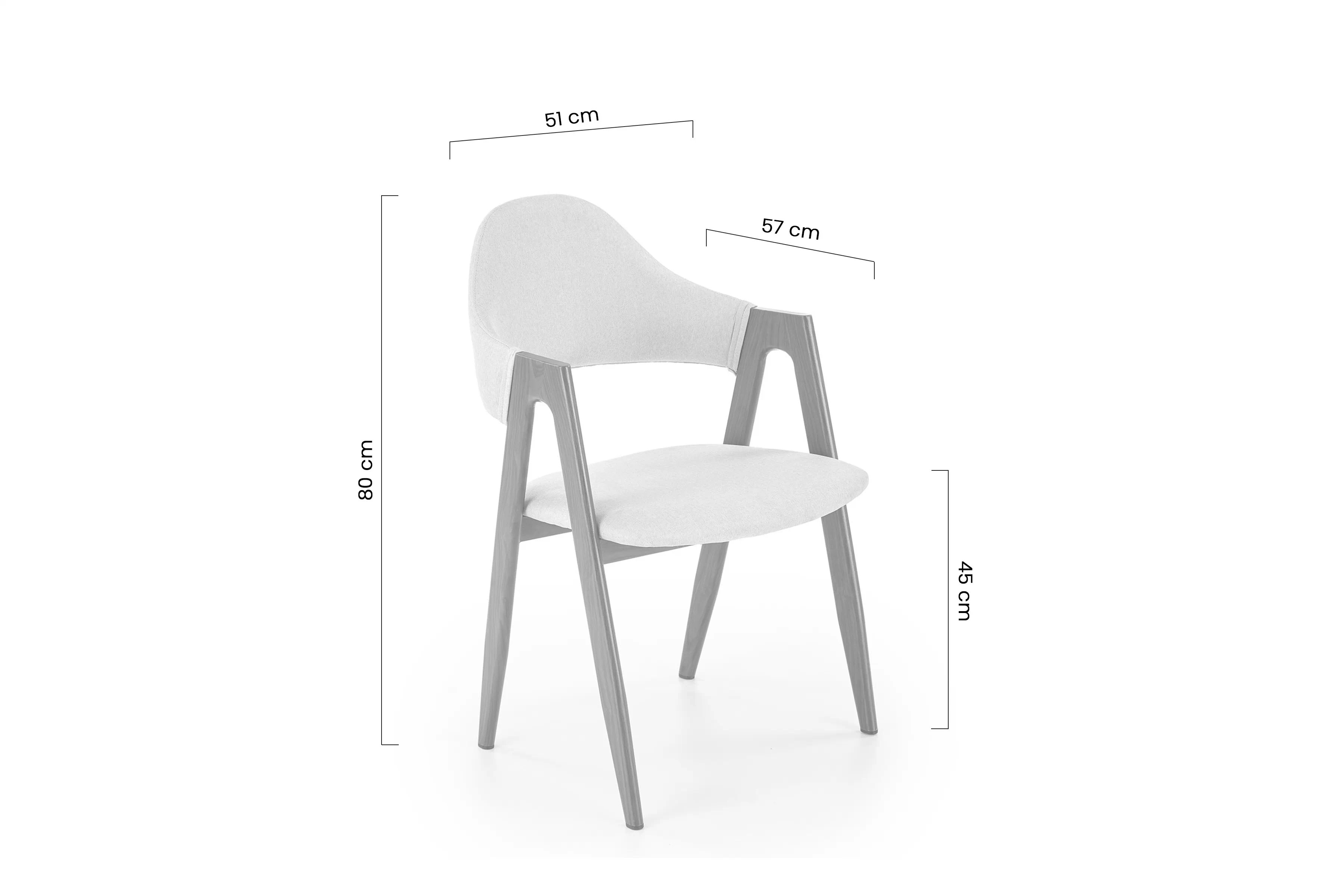 Jedálenské kreslo Viles - béžová Stolička čalouněné K344 - bezowe