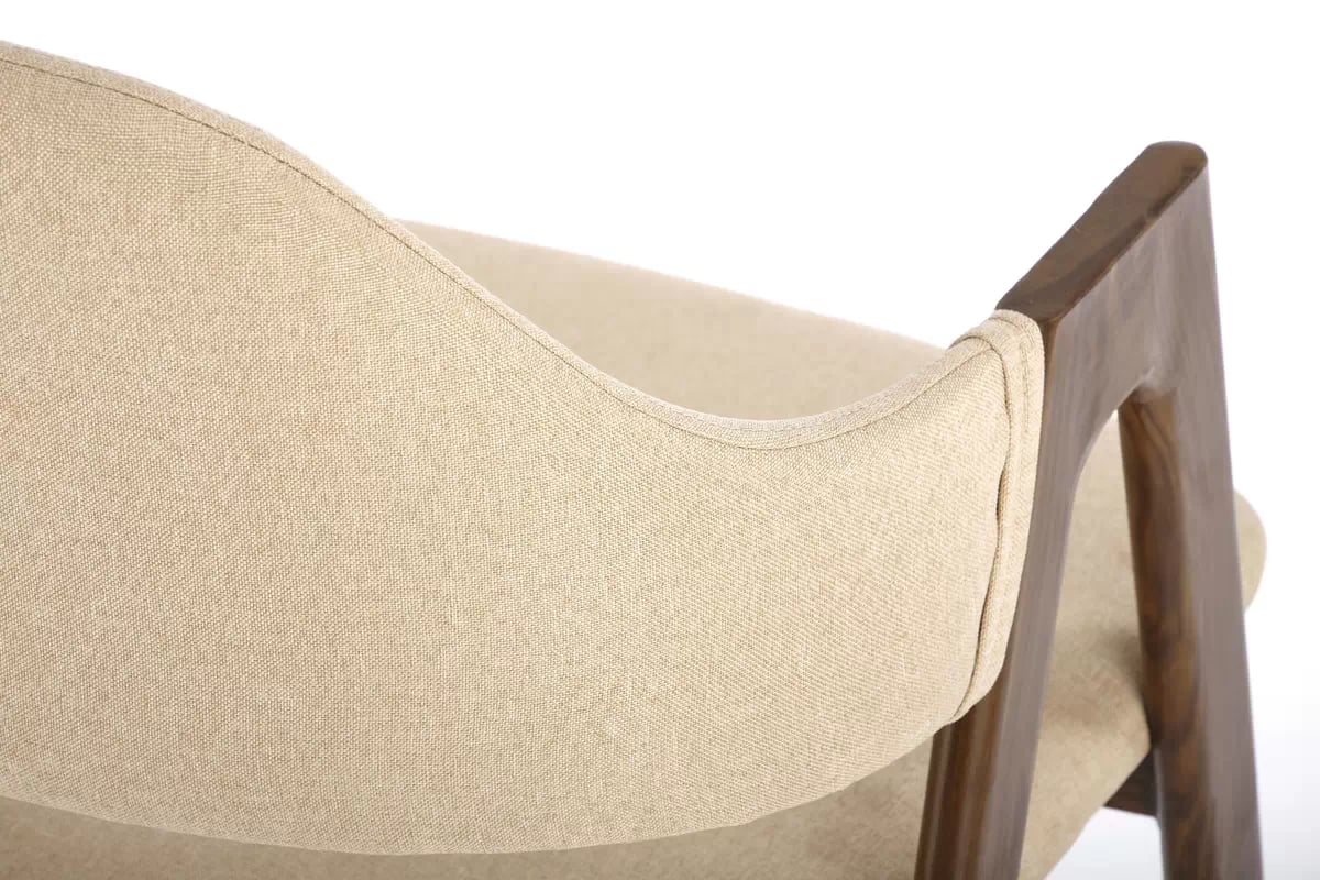 Jedálenské kreslo Viles - béžová Stolička čalúnená k344 - bezowe