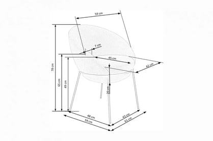 Čalouněná jídelní židle K482 skořepinová - šedá židle čalouněné K482 kubelkowe - popelavá
