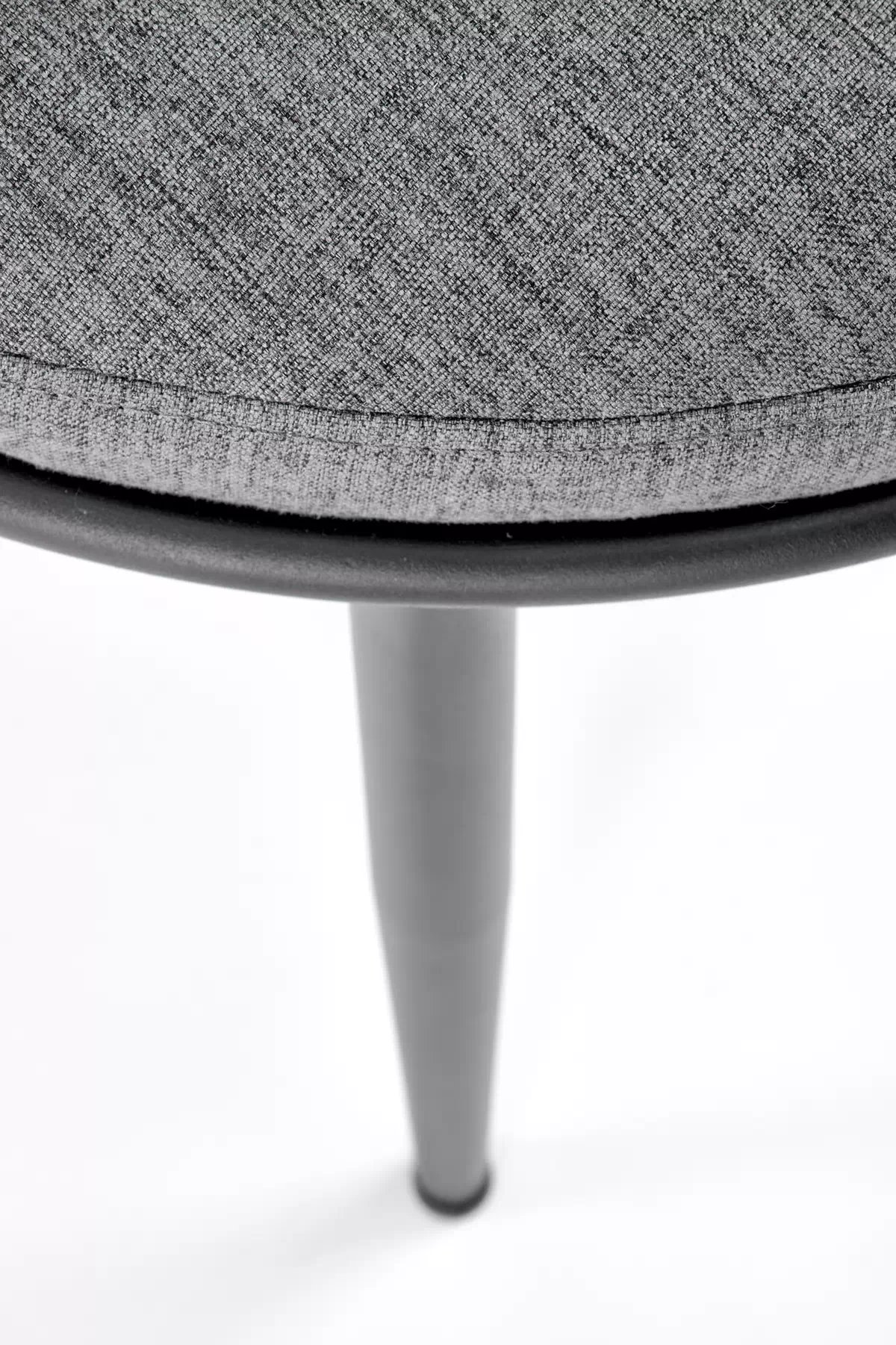 Jedálenské kreslo Verosa - sivá pletenina Nea 15 / čierna Stolička čalúnená k516 - Popolový