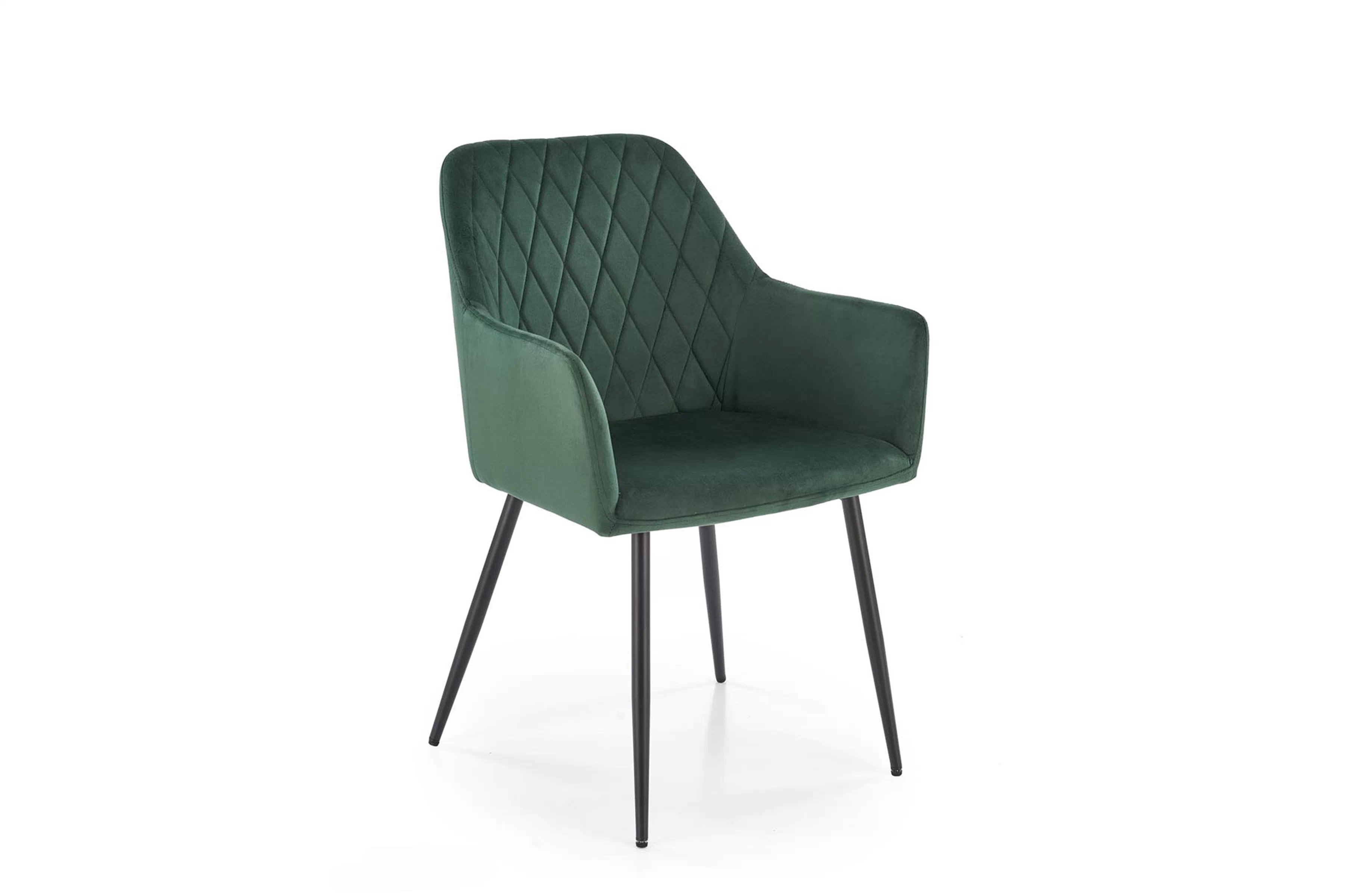 Čalouněná židle K558 - tmavě zelená židle čalouněné K558 - tmavý zelená