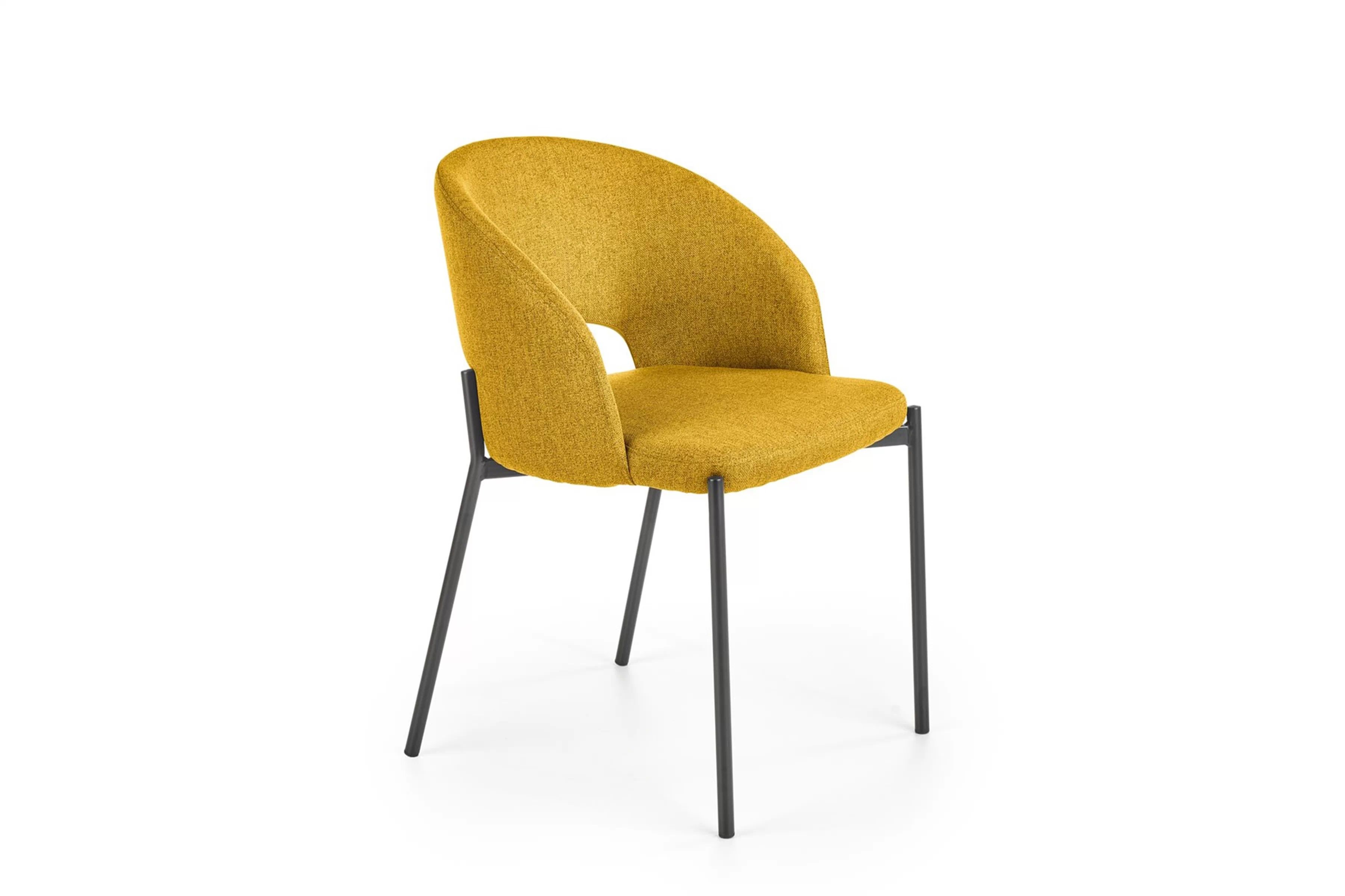 Čalouněná židle Kalios - hořčicový samet židle čalouněné Kalios - hořčice