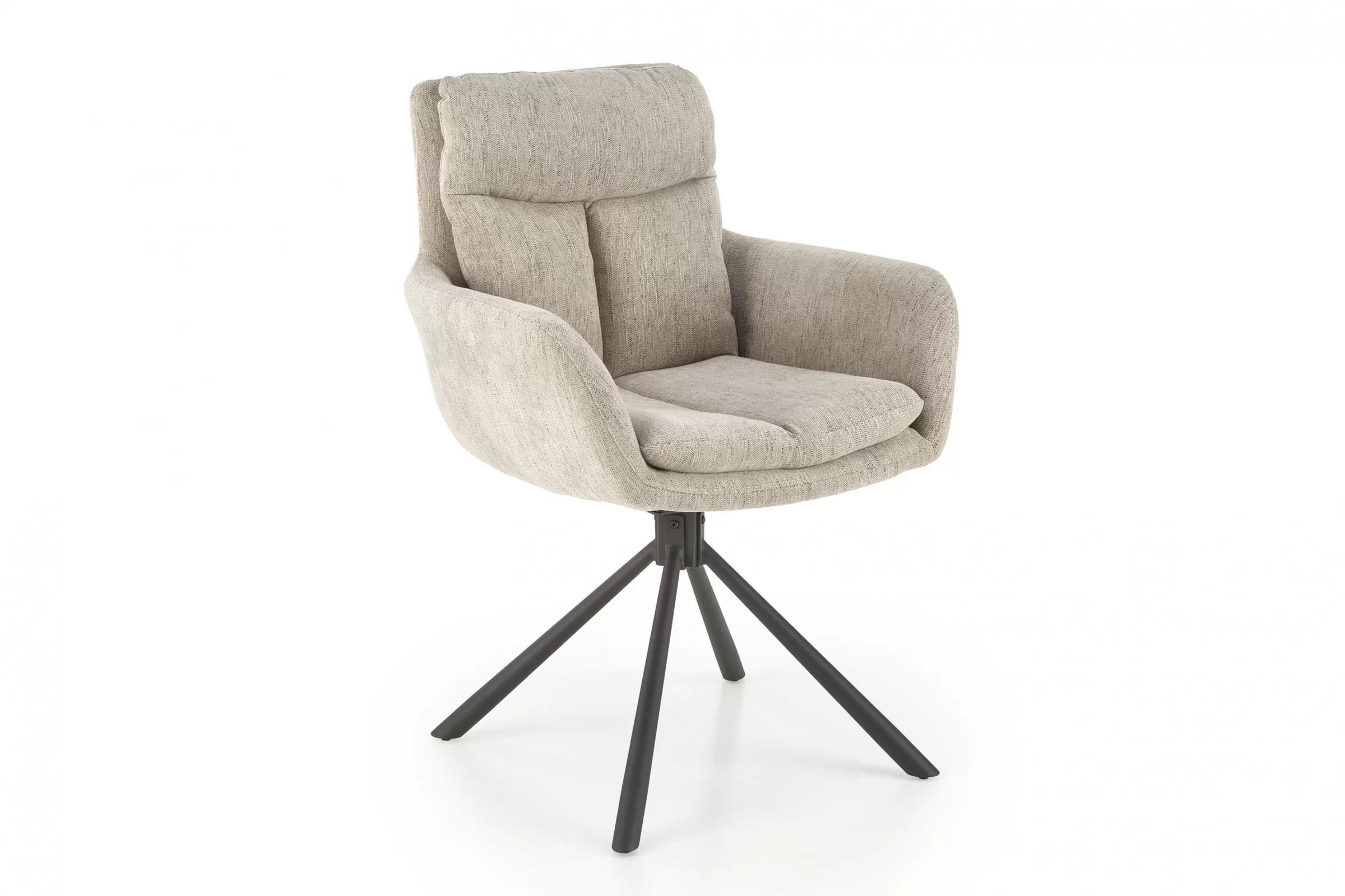 Otočná čalouněná židle Klopi - béžový šanel Odin 28 / černé nohy židle čalouněné Klopi obrotowe - béžová šenil Odin 28 / černá Nohy 