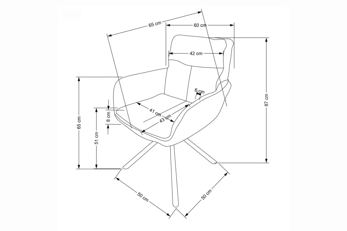 Otočná čalúnená stolička Klopi - olivový šenil Odin 77 / čierne nohy Stolička čalúnená Klopi otočna - Olivový šenil Odin 77 / čierny nožičky
