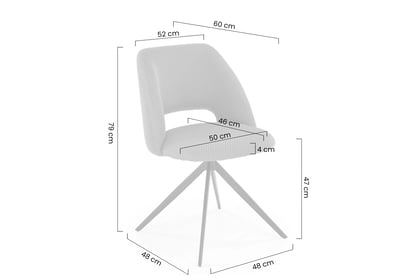 Čalúnená otočná stolička Lerom - olivová / čierne nohy Stolička čalúnená Lerom otočna - Oliva / čierny nožičky