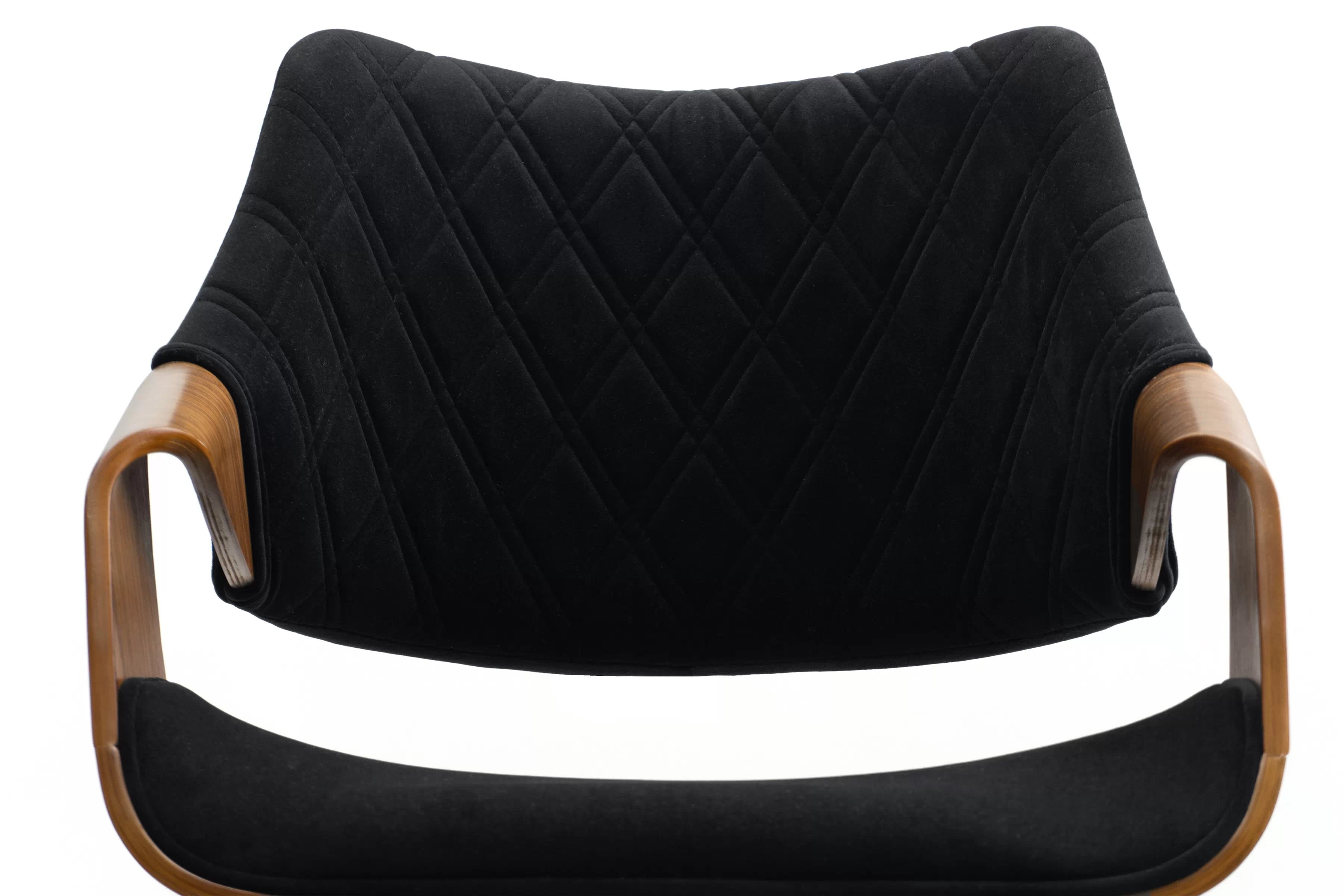 Jedálenské kreslo Merin - orech / čierna Stolička čalúnená Merin - orieškový / Čierny