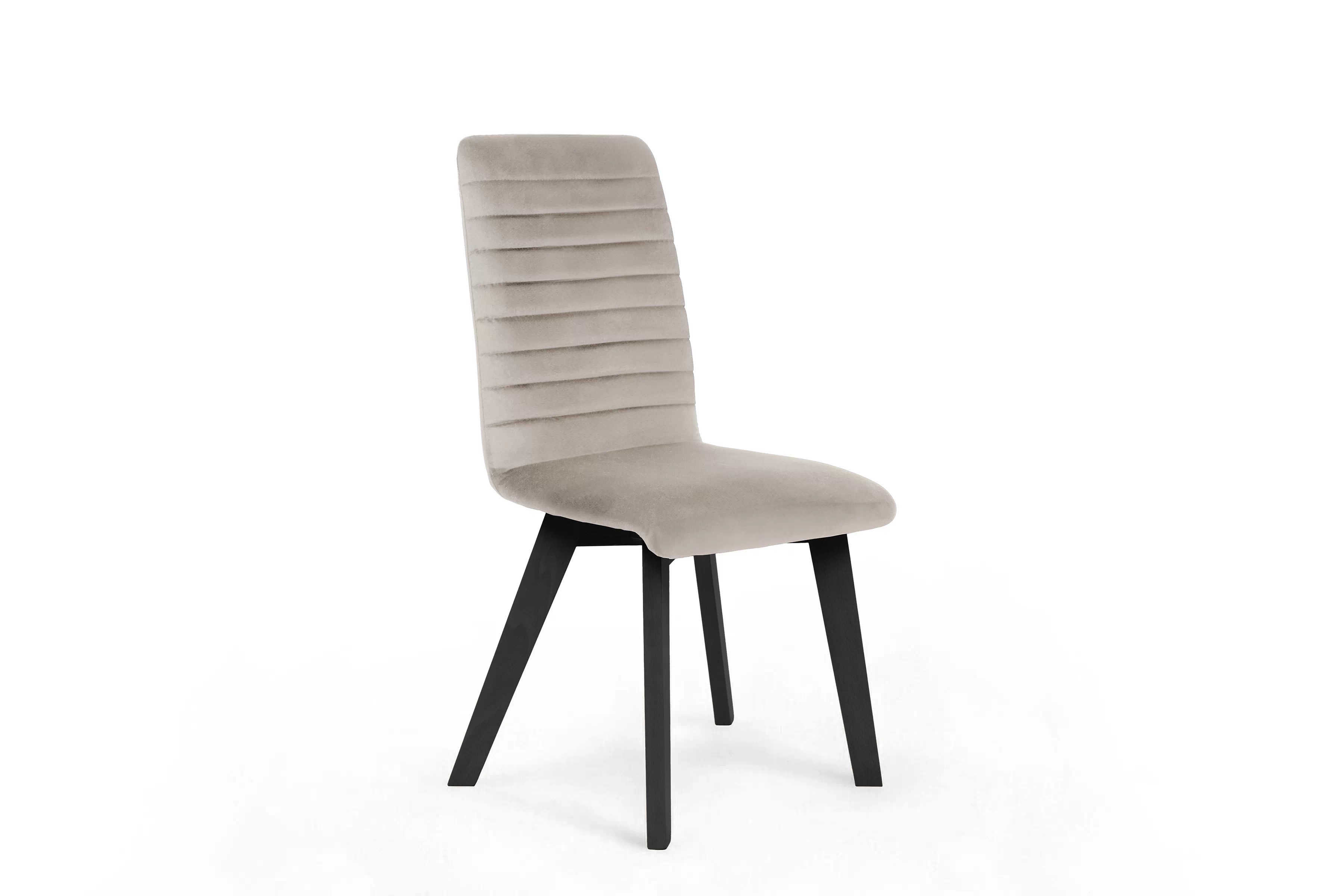 Jedálenská stolička Modern 2 - béžový velúr Salvador 02 / čierna Stolička čalúnená Modern 2 - Béžová Salvador 02 / čierny nožičky