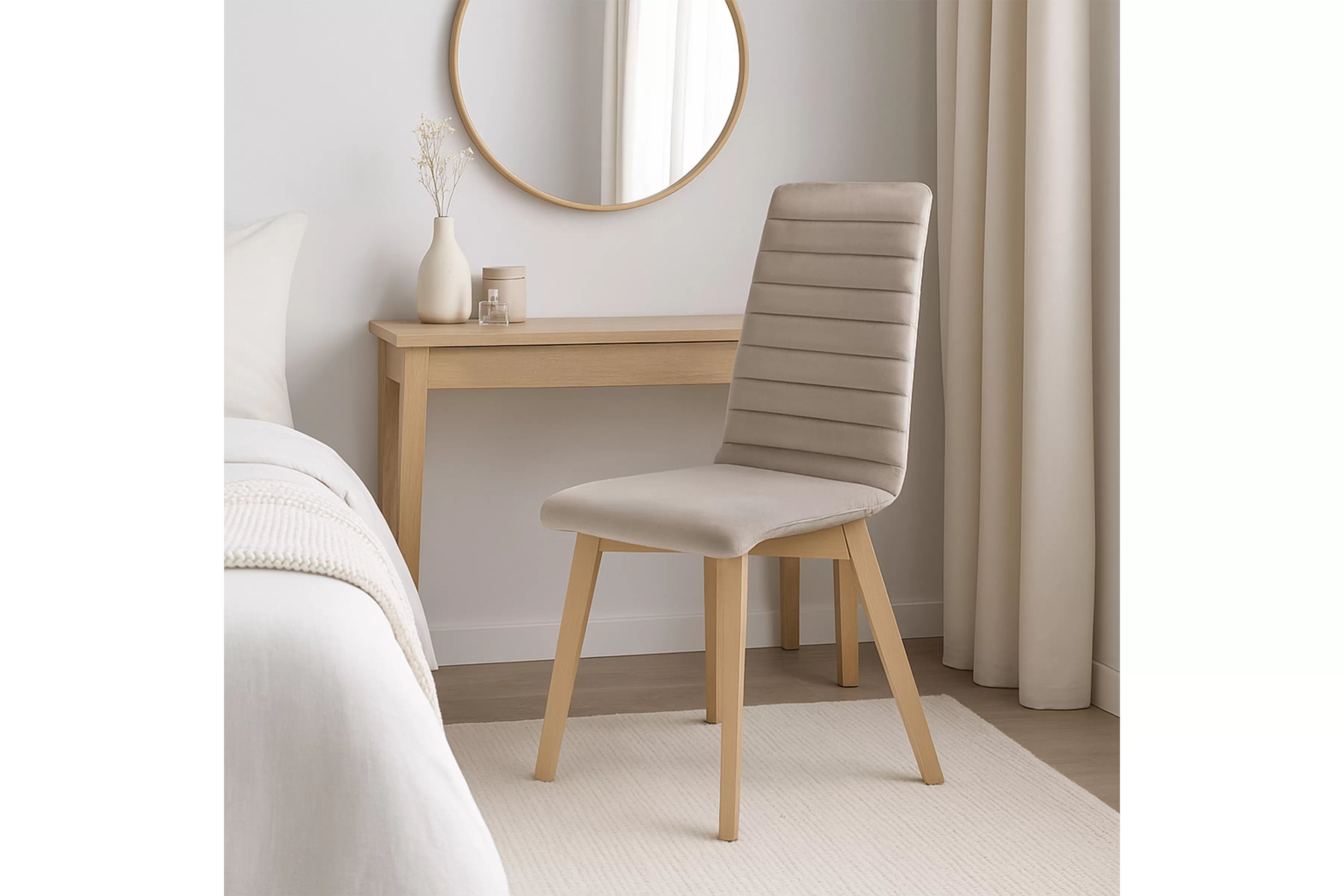 Čalouněná židle Modern 2 - béžová Salvador 02 / bukové nohy židle čalouněné Modern 2 na drewnianych nogach - béžová Salvador 02 / Nohy buk