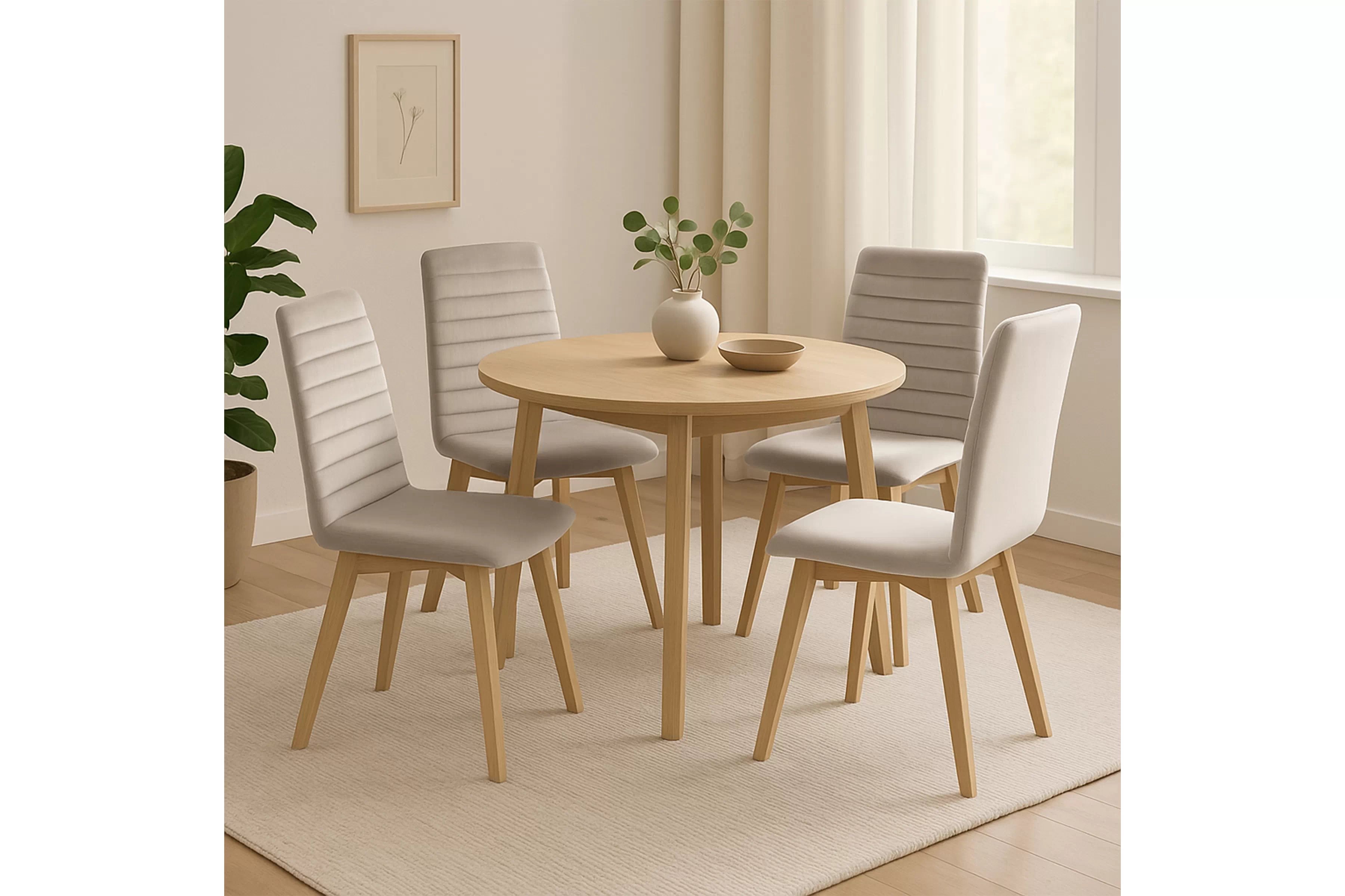 Čalouněná židle Modern 2 - béžová Salvador 02 / bukové nohy židle čalouněné Modern 2 na drewnianych nogach - béžová Salvador 02 / Nohy buk