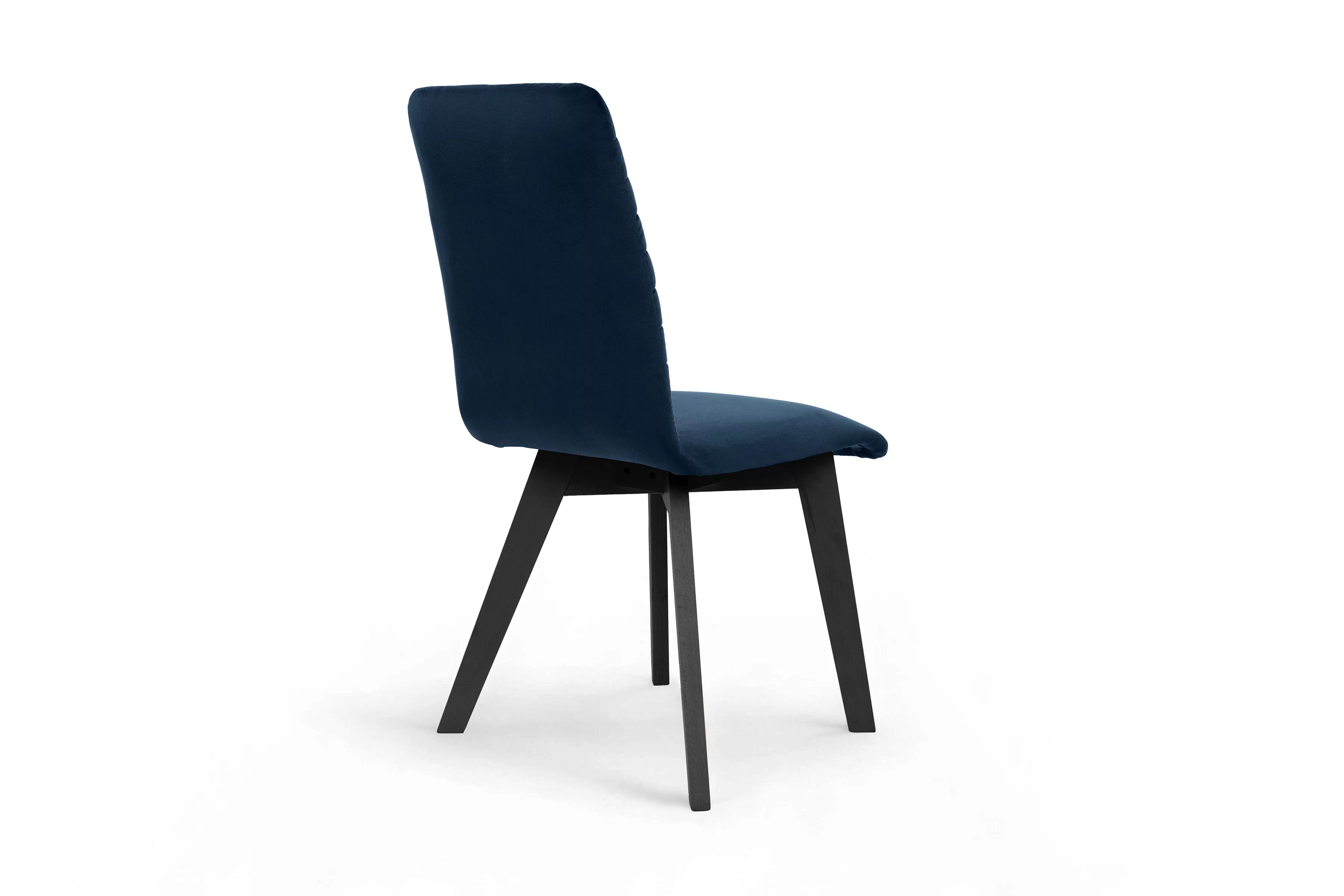 Čalouněná židle Modern 2 - tmavě modrá Salvador 05 / černé nohy židle čalouněné Modern 2 na drewnianych nogach - granatowe Salvador 05 / černé nožičky