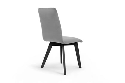 Jedálenská stolička Modern 2 - šedý Salvador 17 / čierne nohy Stolička čalúnená Modern 2 na drewnianych nogach - šedý Salvador 17 / čierny nožičky