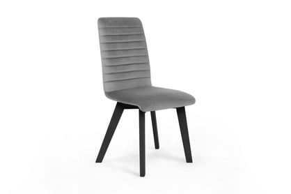 Jídelní čalouněná židle Modern 2 - šedá Salvador 17 / černé nožky