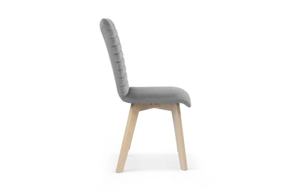Jedálenská stolička Modern 2 - šedý Salvador 17 / nohy buk Stolička čalúnená Modern 2 na drewnianych nogach - šedý Salvador 17 / nožičky buk
